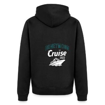 Croisière Lune de Miel 2022 Cadeau Chemise - Veste à capuche bio Premium Unisexe - noir - Dos - Nico (187cm)