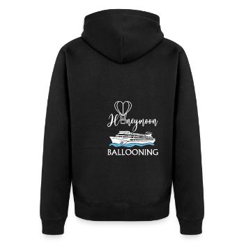 Lune de miel Ballooning Shirt Gift Cruise - Veste à capuche bio Premium Unisexe - noir - Dos - Nico (187cm)