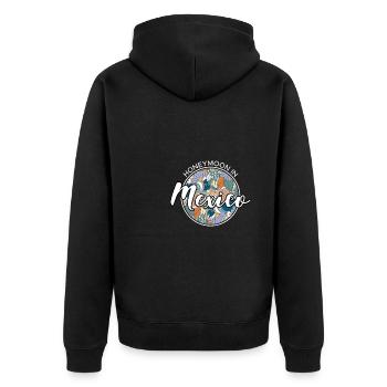 Honeymoon Honeymoon Holiday Shirt Mexico - Unisex Premium Organic Zip Hoodie - black - Back - Nico (187cm)