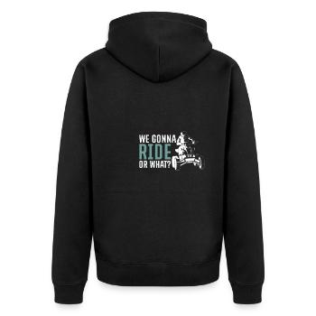 Nous allons rouler ou quoi? Quad Driver Shirt Cadeau - Veste à capuche bio Premium Unisexe - noir - Dos - Nico (187cm)
