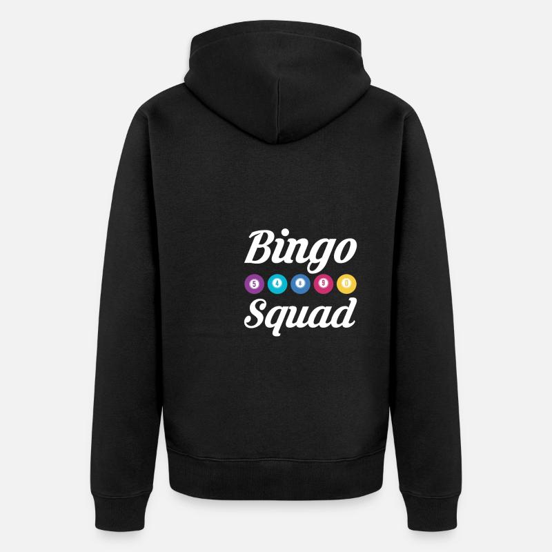 Bingo Squad Shirt Cadeau - Veste à capuche bio Premium Unisexe - noir