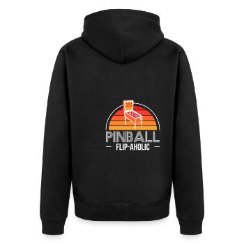 Flipper Flip-Aholic Shirt Cadeau Flipper Machine - Veste à capuche bio Premium Unisexe - noir - Dos - Nico (187cm)