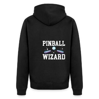 Pinball Wizard Shirt Cadeau Flipper Machine - Veste à capuche bio Premium Unisexe - noir - Dos - Nico (187cm)
