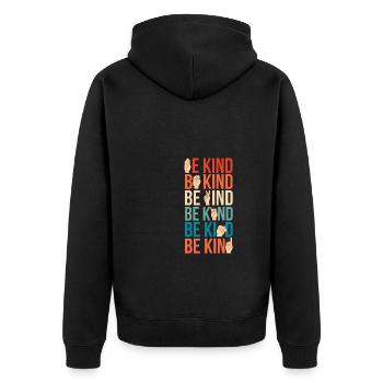 Être enfant sourd Sourd Cadeau de chemise - Veste à capuche bio Premium Unisexe - noir - Dos - Nico (187cm)