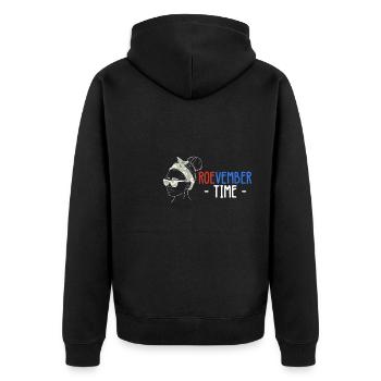 Roevember Time Shirt Cadeau - Veste à capuche bio Premium Unisexe - noir - Dos - Nico (187cm)