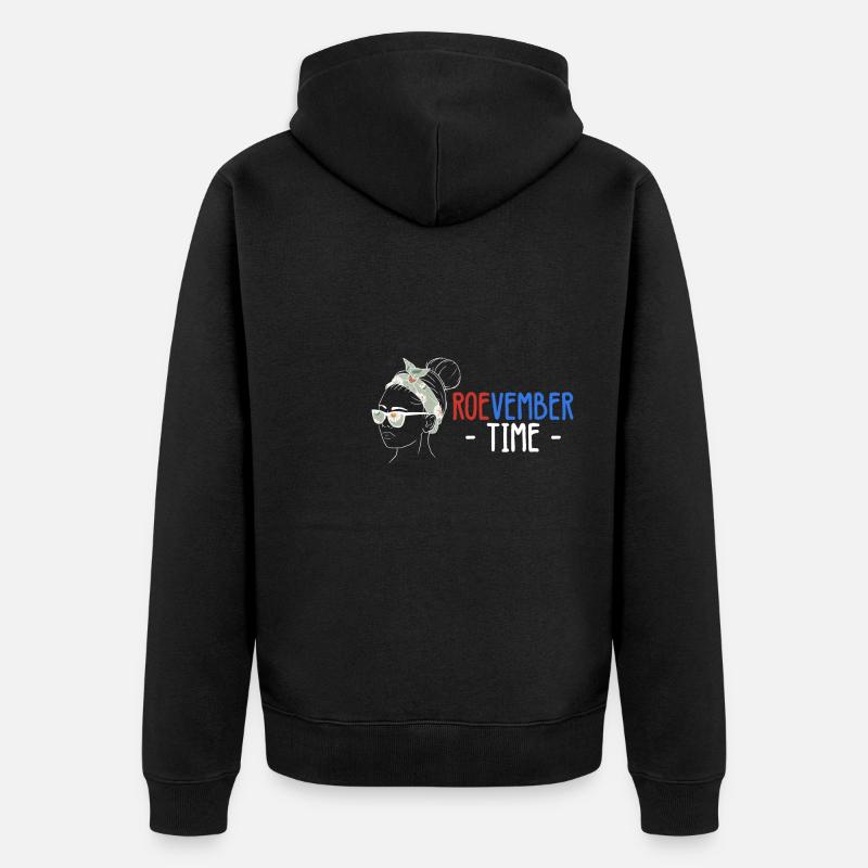 Roevember Time Shirt Cadeau - Veste à capuche bio Premium Unisexe - noir
