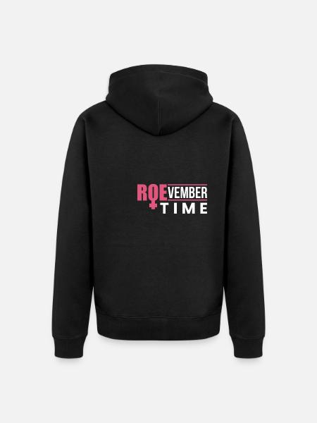 Roevember Time Shirt Gift - Unisex Premium Organic Zip Hoodie - black