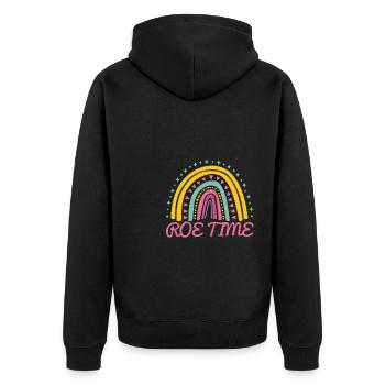 Roe Time Shirt Cadeau Roevember - Veste à capuche bio Premium Unisexe - noir - Dos - Nico (187cm)