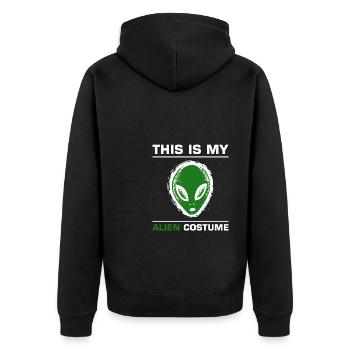 C’est mon cadeau de chemise de costume extraterrestre - Veste à capuche bio Premium Unisexe - noir - Dos - Nico (187cm)