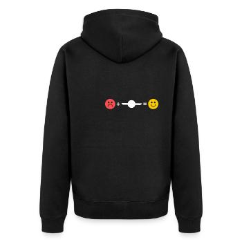 Onewheel Shirt Gift - Unisex Premium Organic Zip Hoodie - black - Back - Nico (187cm)