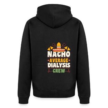 Nacho Average Dialysis Crew Shirt Cadeau - Veste à capuche bio Premium Unisexe - noir - Dos - Nico (187cm)