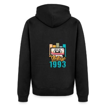 Vintage Best Of 1993 30th Birthday Cassette - Veste à capuche bio Premium Unisexe - noir - Dos - Nico (187cm)