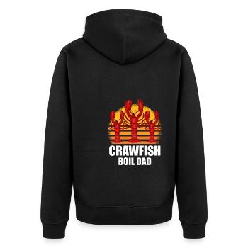 Vintage Retro Crawfish Boil Dad Father’s Day Daddy - Veste à capuche bio Premium Unisexe - noir - Dos - Nico (187cm)