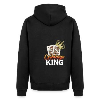 Cribbage King Chemise Cadeau - Veste à capuche bio Premium Unisexe - noir - Dos - Nico (187cm)