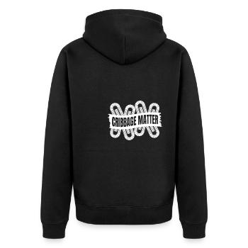 Cribbage Matter Shirt Cadeau - Veste à capuche bio Premium Unisexe - noir - Dos - Nico (187cm)