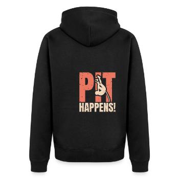 Pit Happens Pole Vault Chemise Cadeau - Veste à capuche bio Premium Unisexe - noir - Dos - Nico (187cm)