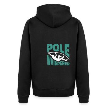 Pole Whisperer Chemise Cadeau - Veste à capuche bio Premium Unisexe - noir - Dos - Nico (187cm)
