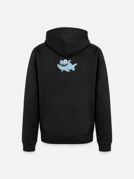 piranha 02 - Veste à capuche bio Premium Unisexe - noir