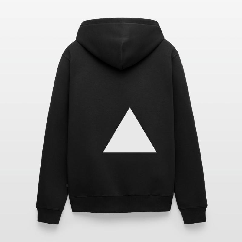 Triangle Forme Blanche Math Idée Cadeau Veste à capuche bio Premium Unisexe