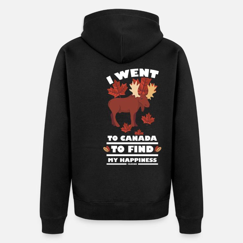 Canada - Unisex Premium Bio Zip Hoodie - Schwarz
