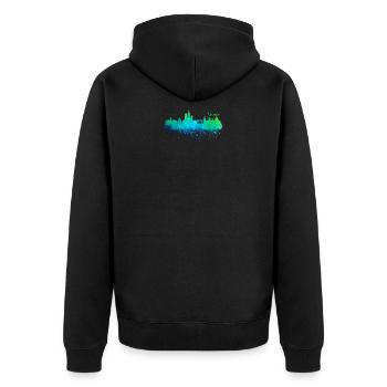 Russie - Veste à capuche bio Premium Unisexe - noir - Dos - Nico (187cm)