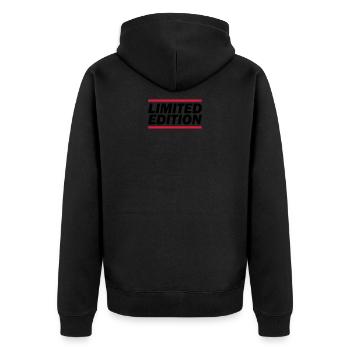 édition limitée 02 - Veste à capuche bio Premium Unisexe - noir - Dos - Nico (187cm)