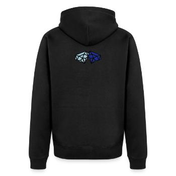 diamants - Veste à capuche bio Premium Unisexe - noir - Dos - Nico (187cm)