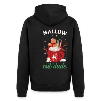 Cadeaux de Noël Noël - Veste à capuche bio Premium Unisexe - noir - Dos - Nico (187cm)
