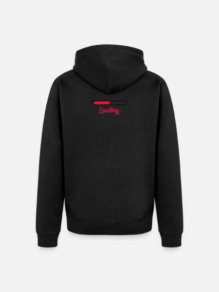 loading - Unisex Premium Organic Zip Hoodie - black