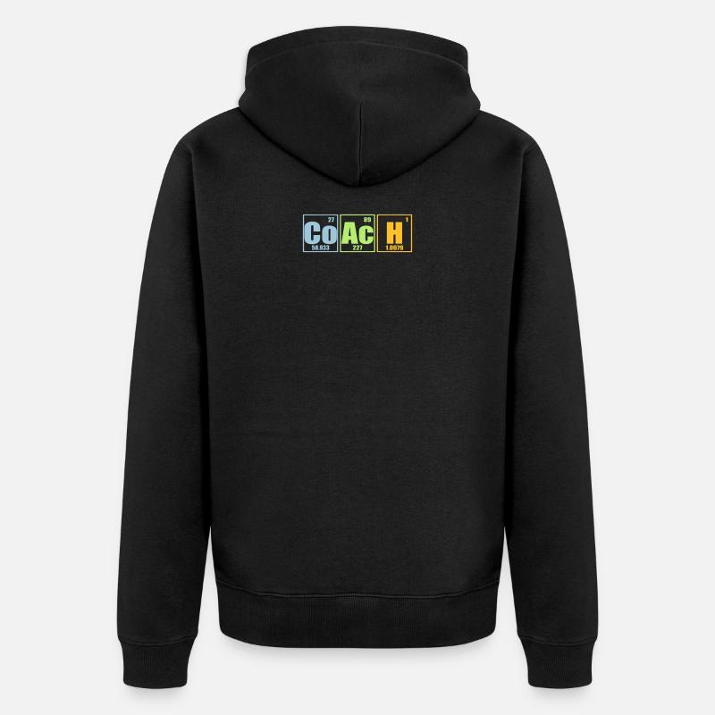 Éléments de chimie CoAcH - Veste à capuche bio Premium Unisexe - noir