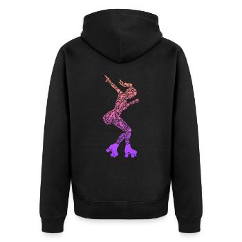 Patins à roulettes Enfants Patins à roulettes Patins à roulettes Filles - Veste à capuche bio Premium Unisexe - noir - Dos - Nico (187cm)