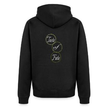 Culinary Art Present Idea Serendipity Humor - Unisex Premium Organic Zip Hoodie - black - Back - Nico (187cm)