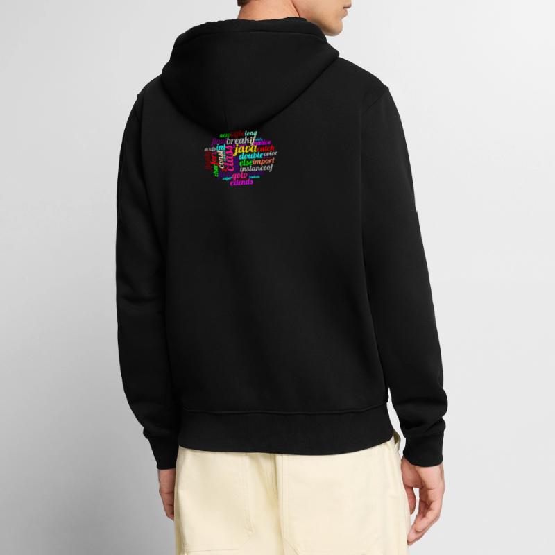 Java WordCloud Unisex Premium Organic Zip Hoodie