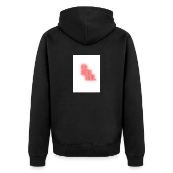 Do epic shit. - Unisex Premium Bio Zip Hoodie - Schwarz - Hinten - Nico (187cm)