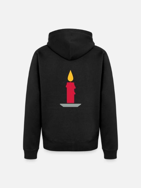 Bougie - Veste à capuche bio Premium Unisexe - noir