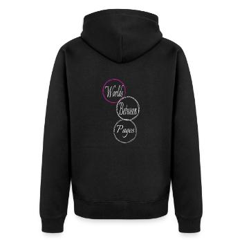 birthday present idea escape literary genres geek - Unisex Premium Organic Zip Hoodie - black - Back - Nico (187cm)