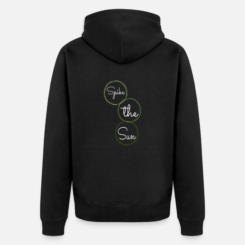 beach volleyball rules jokes - Unisex Premium Bio Zip Hoodie - Schwarz