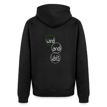 gift idea funny statement freedom quotes - Unisex Premium Organic Zip Hoodie - black - Back - Nico (187cm)