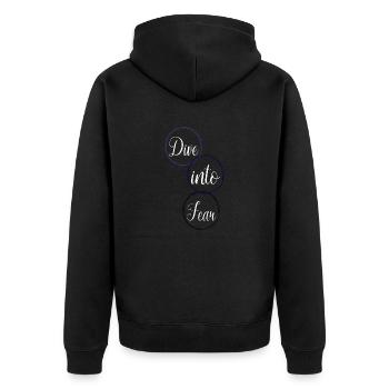 Birthday Adventure Activities Fun Quote - Unisex Premium Organic Zip Hoodie - black - Back - Nico (187cm)