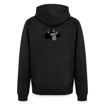 gorille - Veste à capuche bio Premium Unisexe - noir - Dos - Nico (187cm)