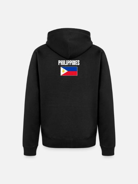 Philippines Flag Pride Philippine - Unisex Premium Organic Zip Hoodie - black