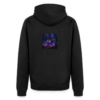 mycètes - Veste à capuche bio Premium Unisexe - noir - Dos - Nico (187cm)