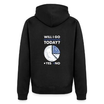 Sport Est-ce que j’irai faire du skateboard aujourd’hui Skateboard - Veste à capuche bio Premium Unisexe - noir - Dos - Nico (187cm)