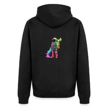 ASTRONAUTE SPECIAL - Veste à capuche bio Premium Unisexe - noir - Dos - Nico (187cm)
