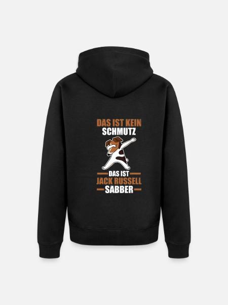 Hund Jack Russell - Unisex Premium Bio Zip Hoodie - Schwarz