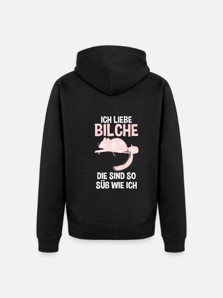 Bilch - Unisex Premium Bio Zip Hoodie - Schwarz