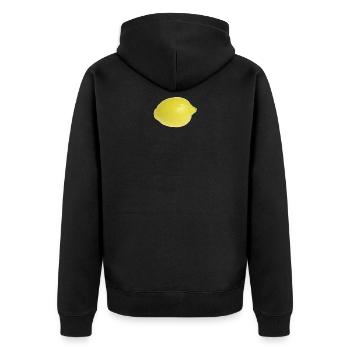 Citron - Veste à capuche bio Premium Unisexe - noir - Dos - Nico (187cm)