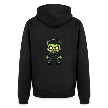 Zombie Halloween Comic Baby - Unisex Premium Bio Zip Hoodie - Schwarz - Hinten - Nico (187cm)