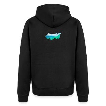 Parapente parapente pilote montagne ciel d’été - Veste à capuche bio Premium Unisexe - noir - Dos - Nico (187cm)