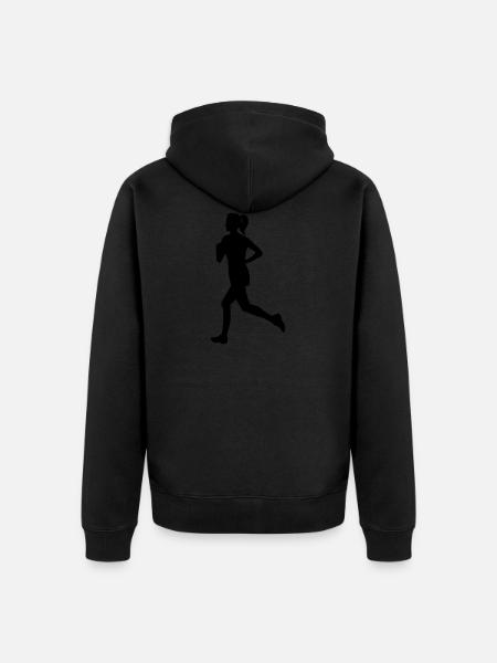 RedSunshineFitness - Running Woman - Veste à capuche bio Premium Unisexe - noir